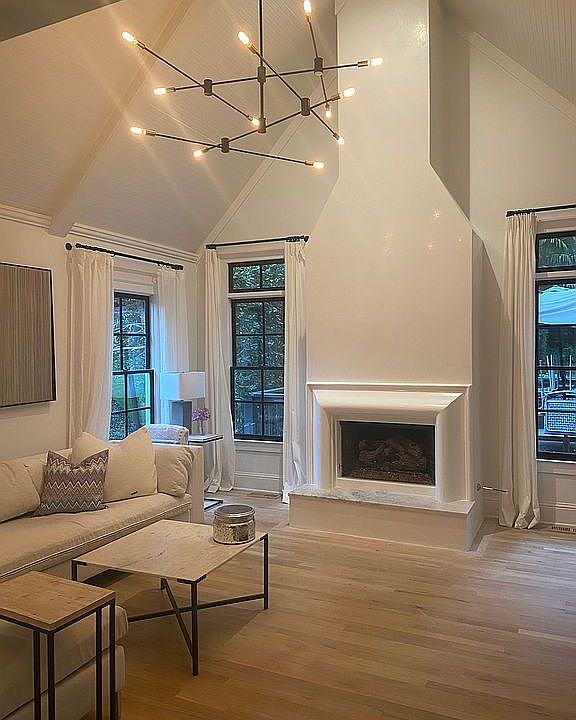 Venetian Plaster Fireplace