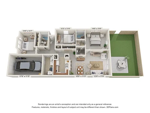 Floor plan Extra Large - Renovated