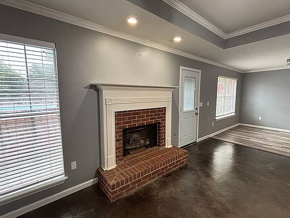 Fireplace & Back door