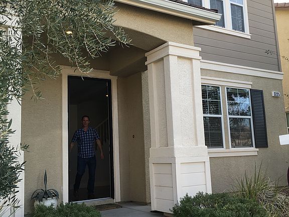 Close up of front of home