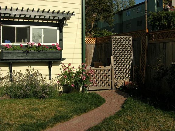 Walkway to shared laundry