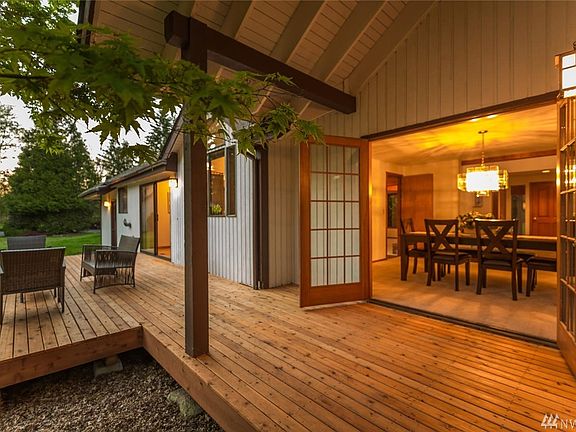 French doors open to the entertainment-size deck.