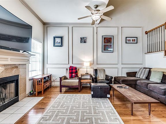 Large family room with fireplace
