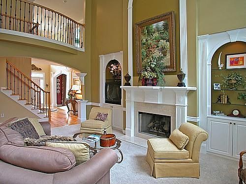 Large Family Room with Fireplace