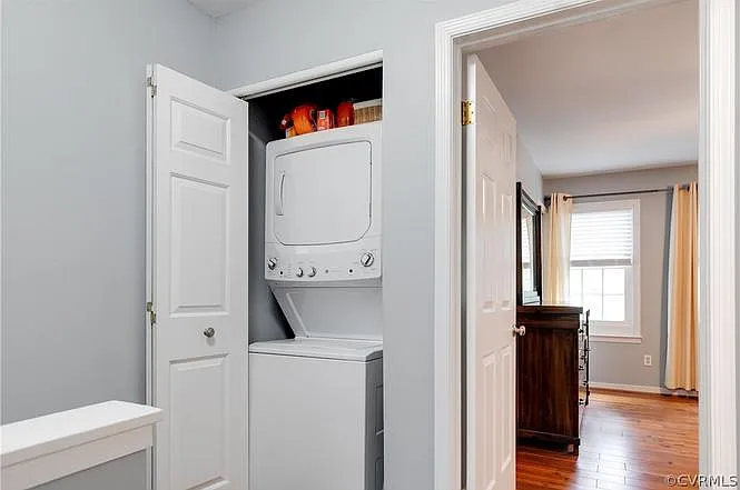 stackable laundry on second floor