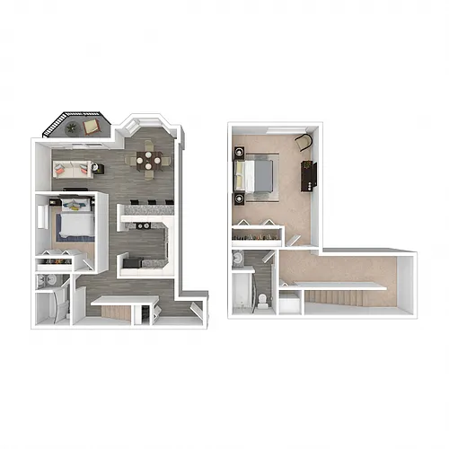 Floor plan 2 Bed 2 Bath