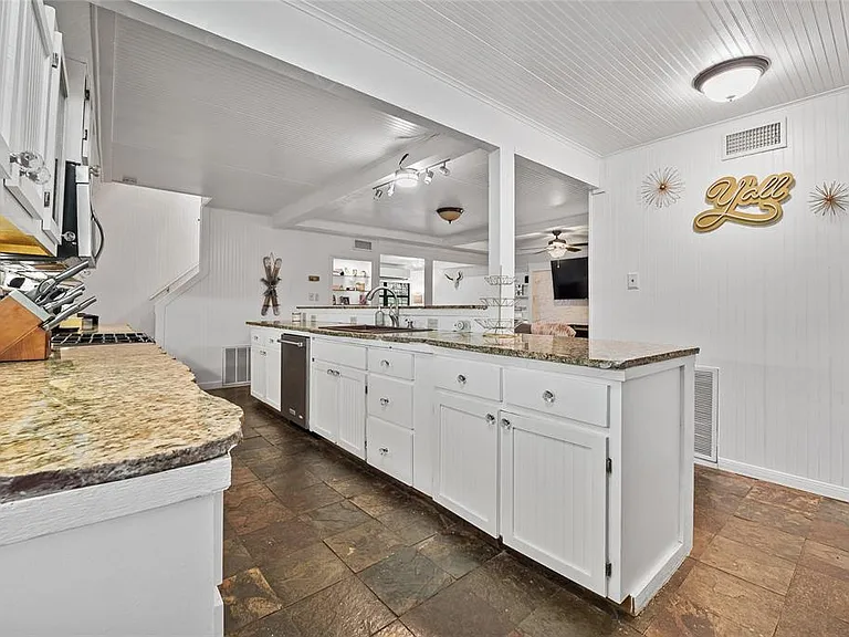 View of Kitchen from Back Door Mud Room