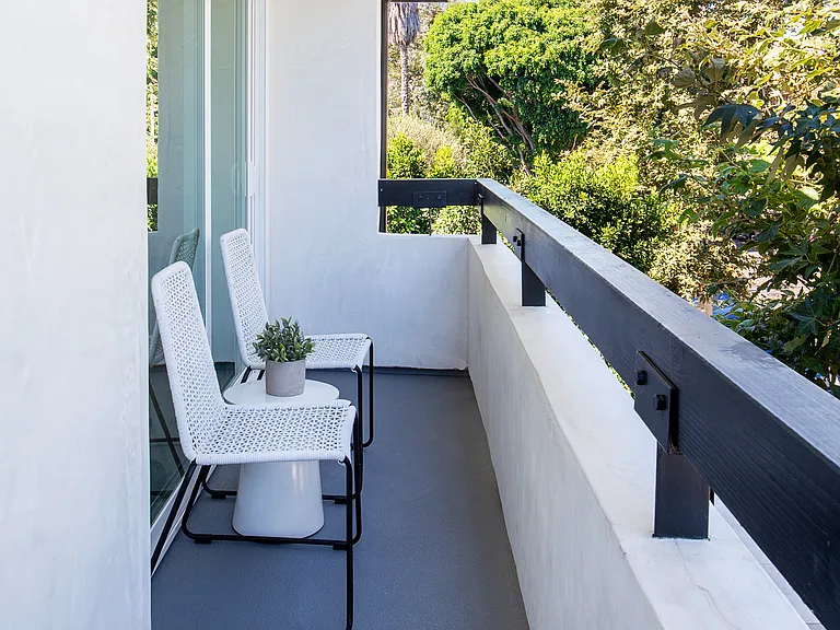 Private balcony overlooking Orlando