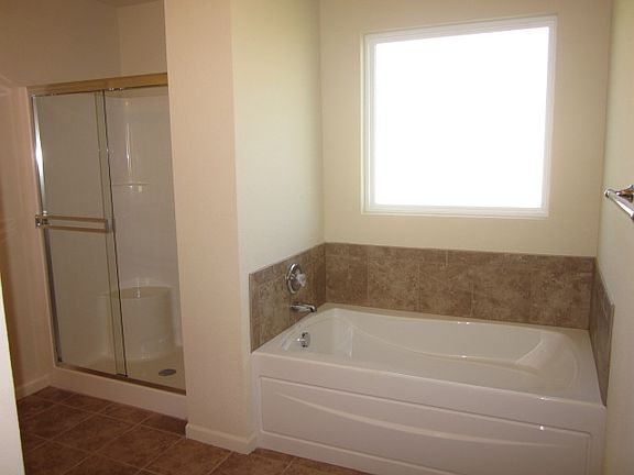 Separate tub and shower
