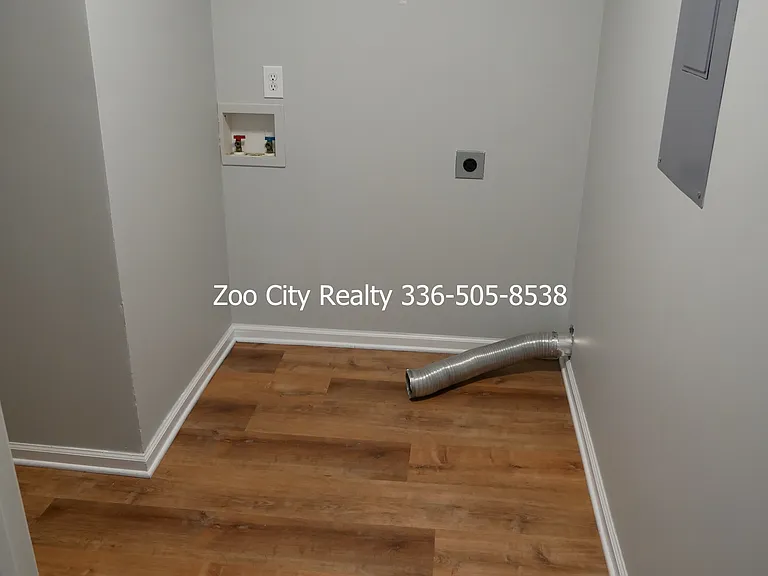 Pantry and laundry room off kitchen