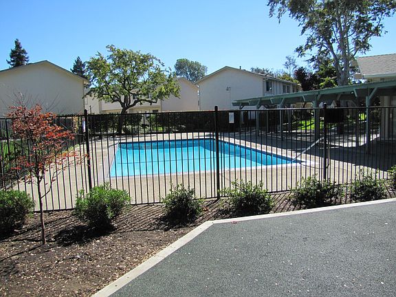 Pool in front of the house