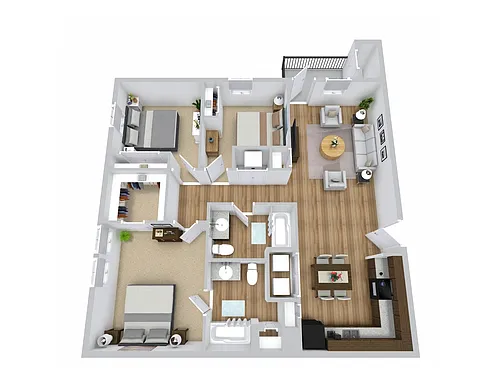 Floor plan Three Bedroom