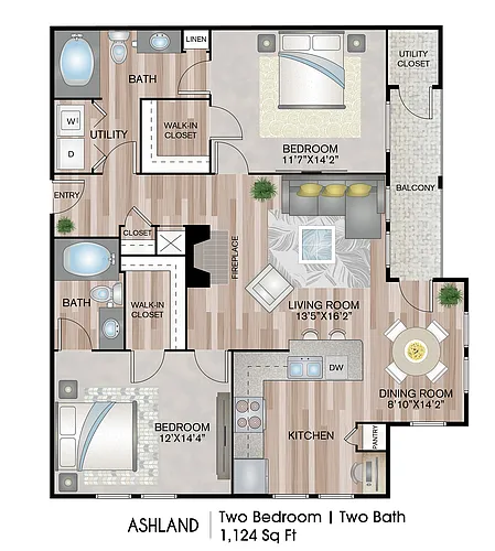 Floor plan Ashland