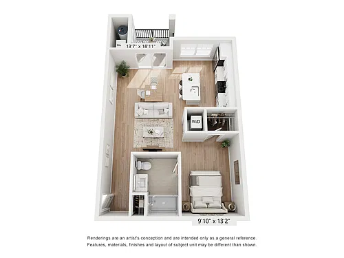 Floor plan S1 (Studio)