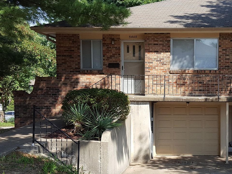 Front of Duplex/Single Car Garage
