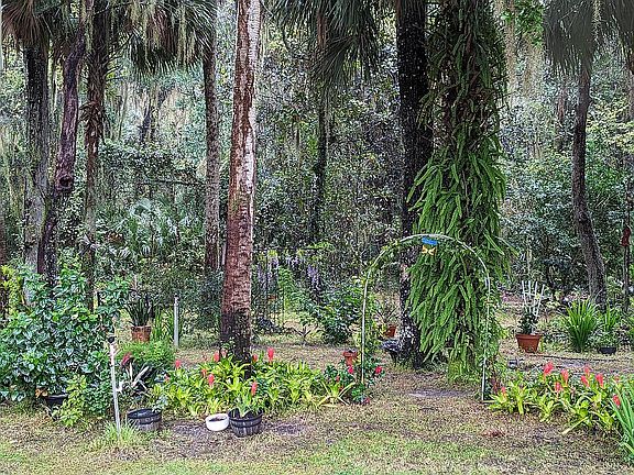 An entrance into the garden.