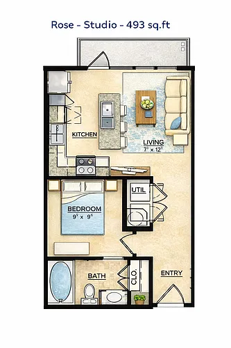 Floor plan Rose