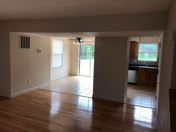 Living area and kitchen 