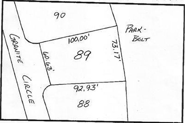 Granite Circle connects at the bottom of the hill with Glacier Ridge Drive.