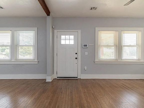 Front Door and Security System Panel