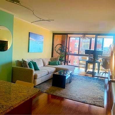Freshly painted, new modern lighting, lots of light.
