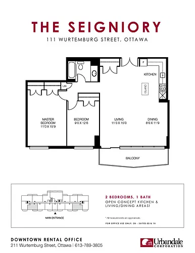 Floor plan 2 Bedroom