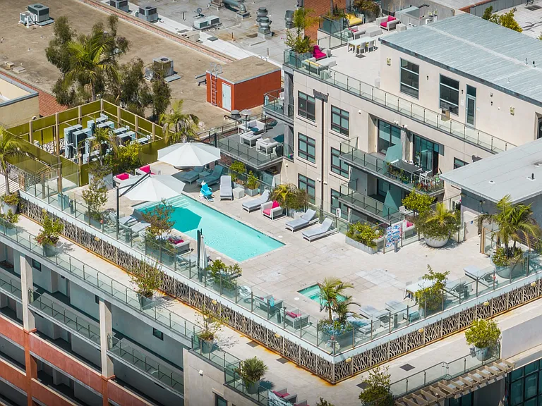 Maia Avira at Glendale Aerial View of Rooftop Area