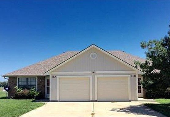 Front of the house with garage