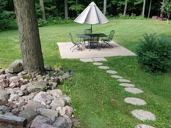 Patio in back yard