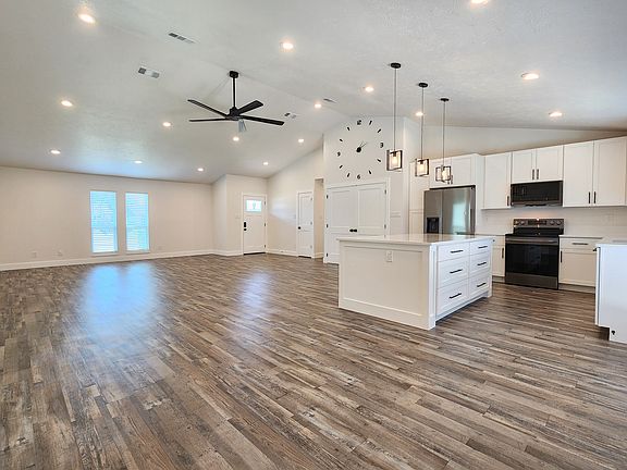 Dining area open to the kitchen & living room