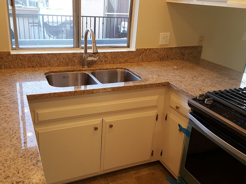 New granite counter tops and new stove