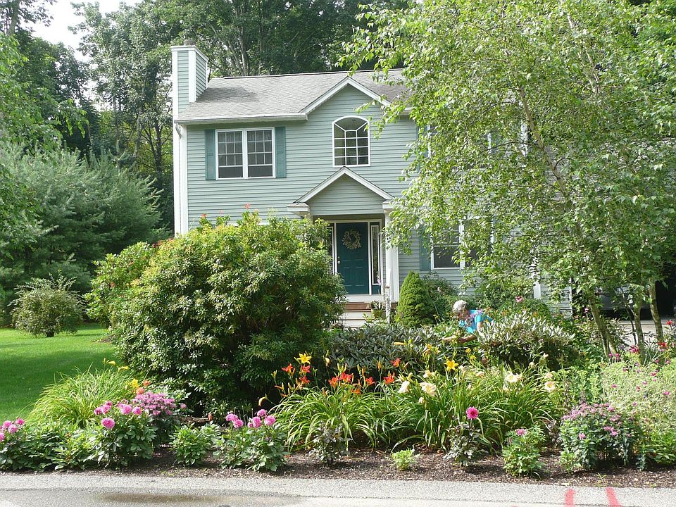 Flower garden in front yard