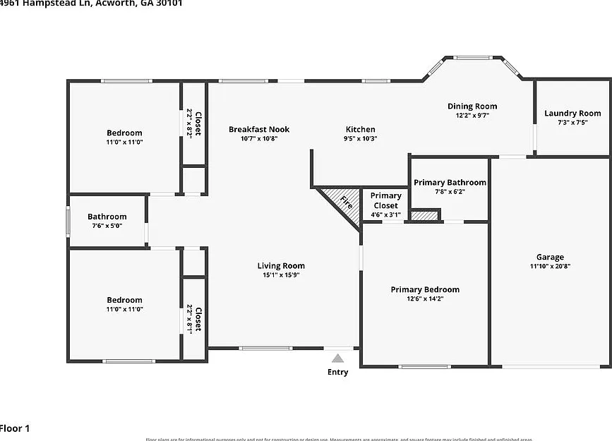 3 bed, 2.0 bath, 1308 sqft, $1,875 — Photo 2