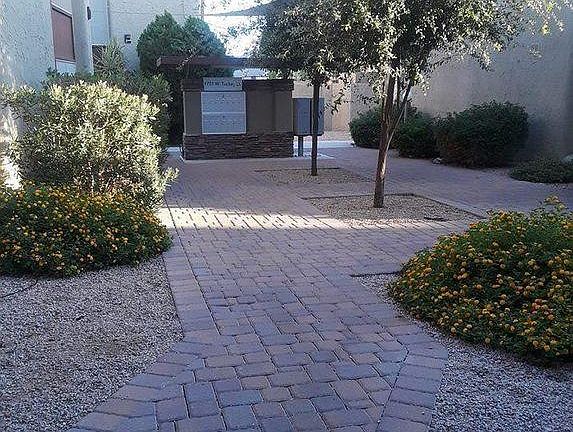Landscaped grounds with plenty of shade
