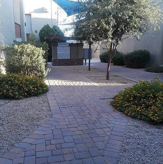 Landscaped grounds with plenty of shade
