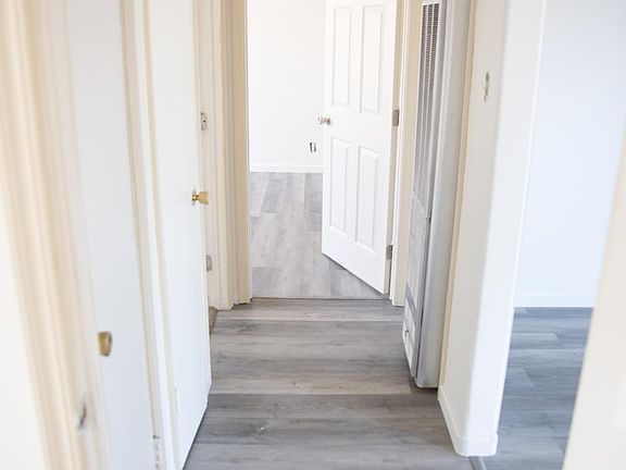 Hallway separating rooms