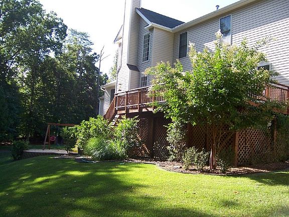 Back view of deck and play yard