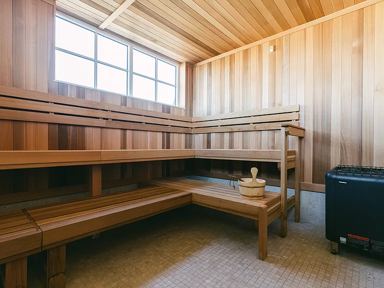 Unwind in the serene sauna at The Earl Twin Homes, where relaxation meets contemporary comfort. Elevate your lifestyle and enjoy premium amenities designed for your well-being. Schedule a tour today and see it for yourself!