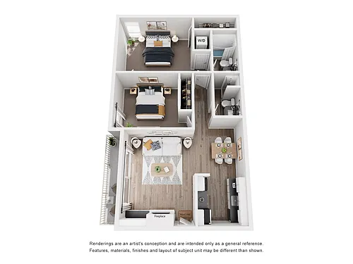 Floor plan Princeton | 2 Bed B