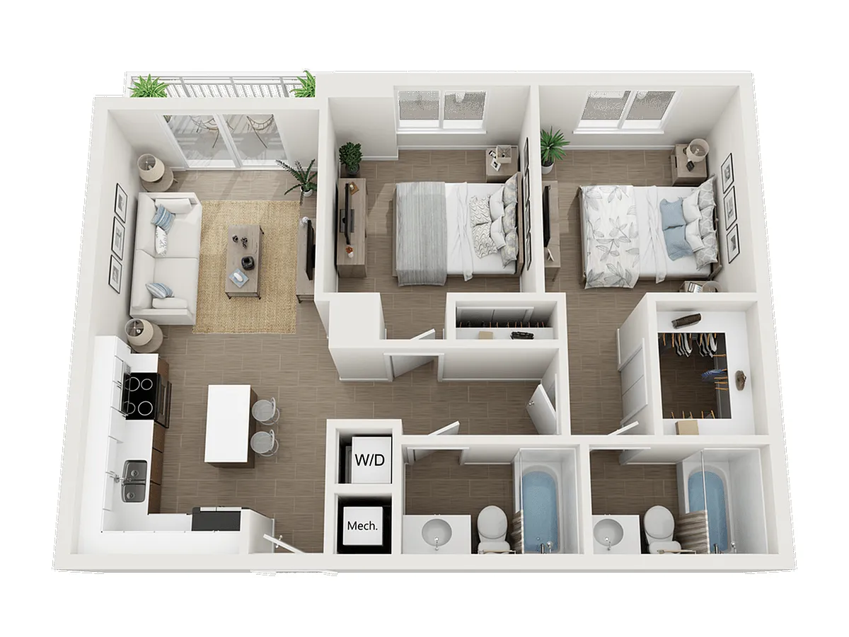 Floor plan Burley I