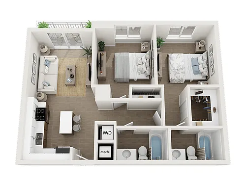 Floor plan Burley I