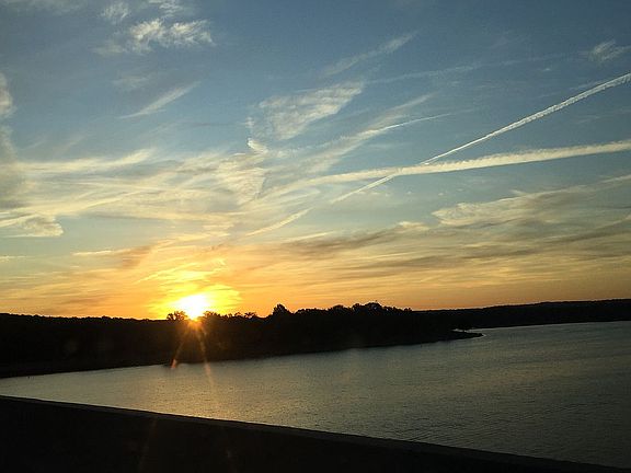 Sunset Over the Lake