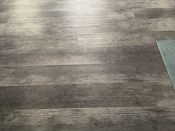 Grey laminate floor