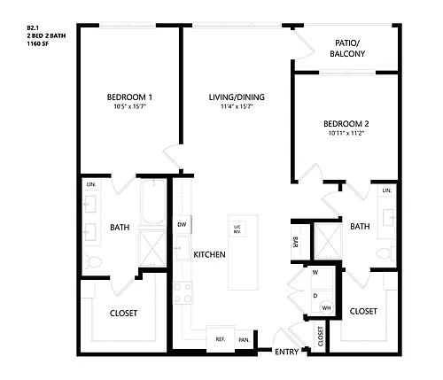 Floor plan B21