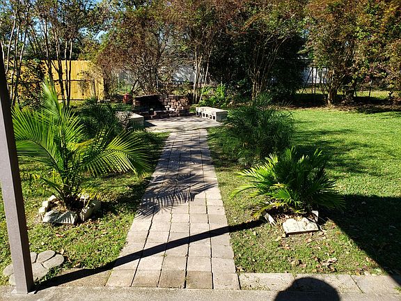 Access to the fire pit.
