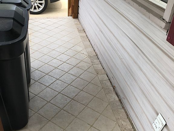 Granite tile front porch