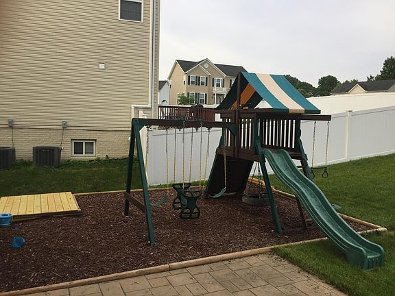Playground in the backyard