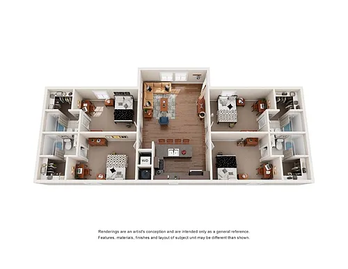 Floor plan Four Bedroom Lodge
