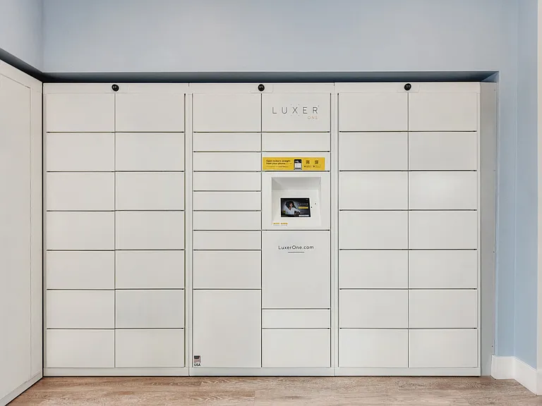 Package receiving system room.