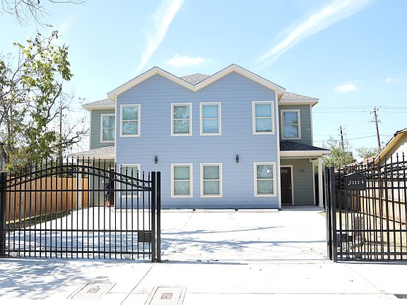 View of the front Unit A on the left and Unit B on the Right